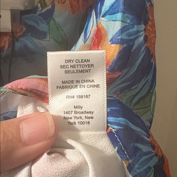 Milly Revolve NWT Emilia Painted Dahlia Print Top Size 0-2 - Picture 5 of 8